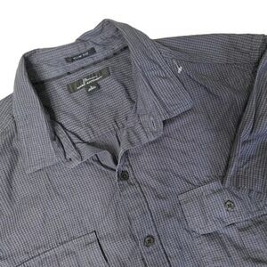 Marc Anthony Short Sleeve Large Dark Blue Button Up Shirt‎ NWOT Slim Fit